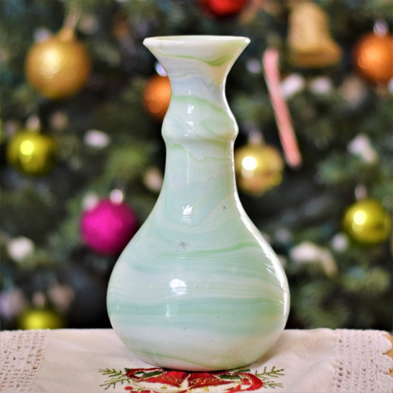 082000411097 Handmade Blown Glass Opaline Vase OP01 - Christmas gift