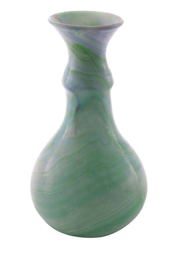 082000411097 Handmade Blown Glass Opaline Vase OP01