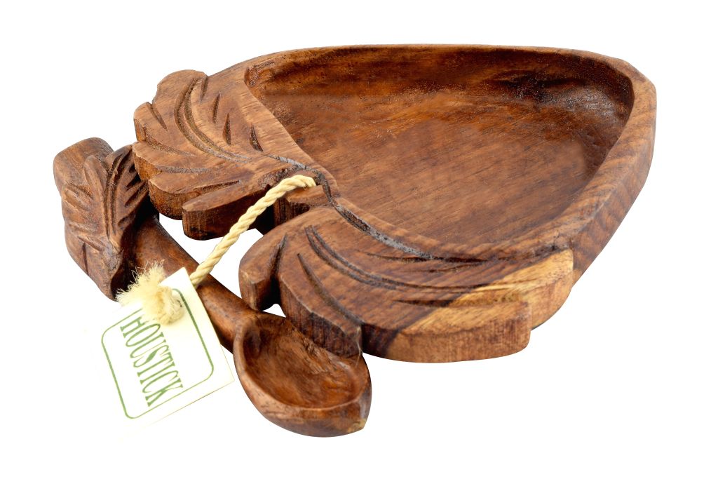 Handmade Asersus Wood Sarsou chilled Soup Plate & Spoon